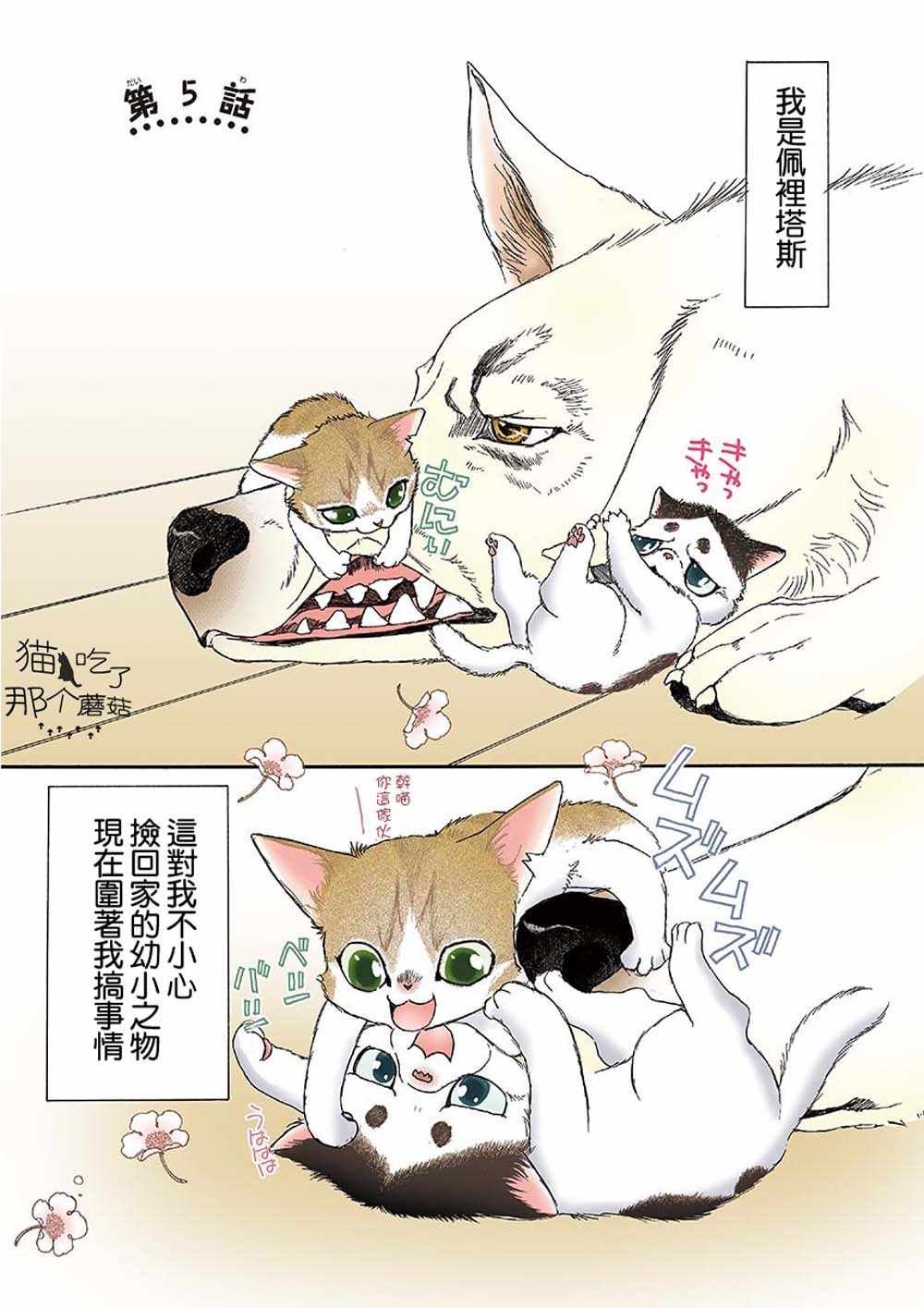 《我家狗子捡到了两只奶猫》漫画最新章节第5话免费下拉式在线观看章节第【1】张图片