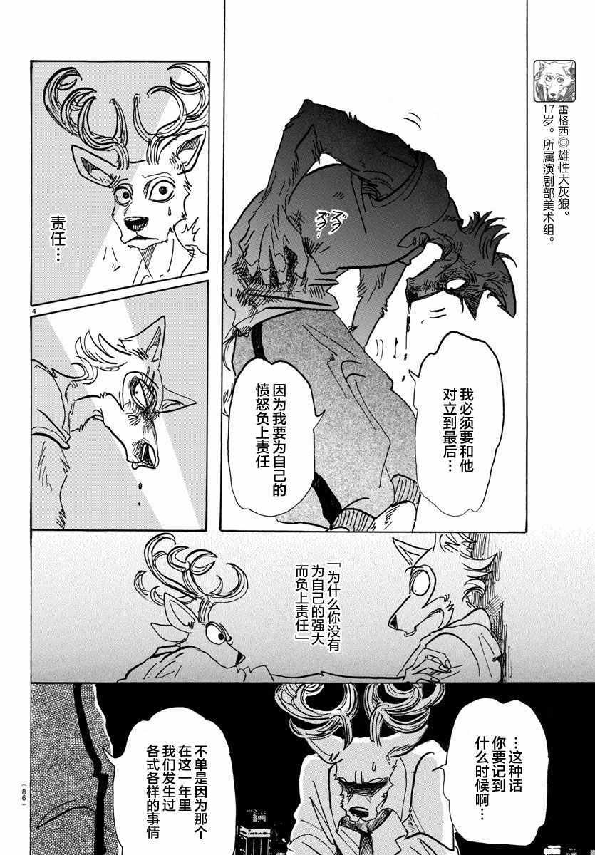 《BEASTARS》漫画最新章节第95话免费下拉式在线观看章节第【4】张图片