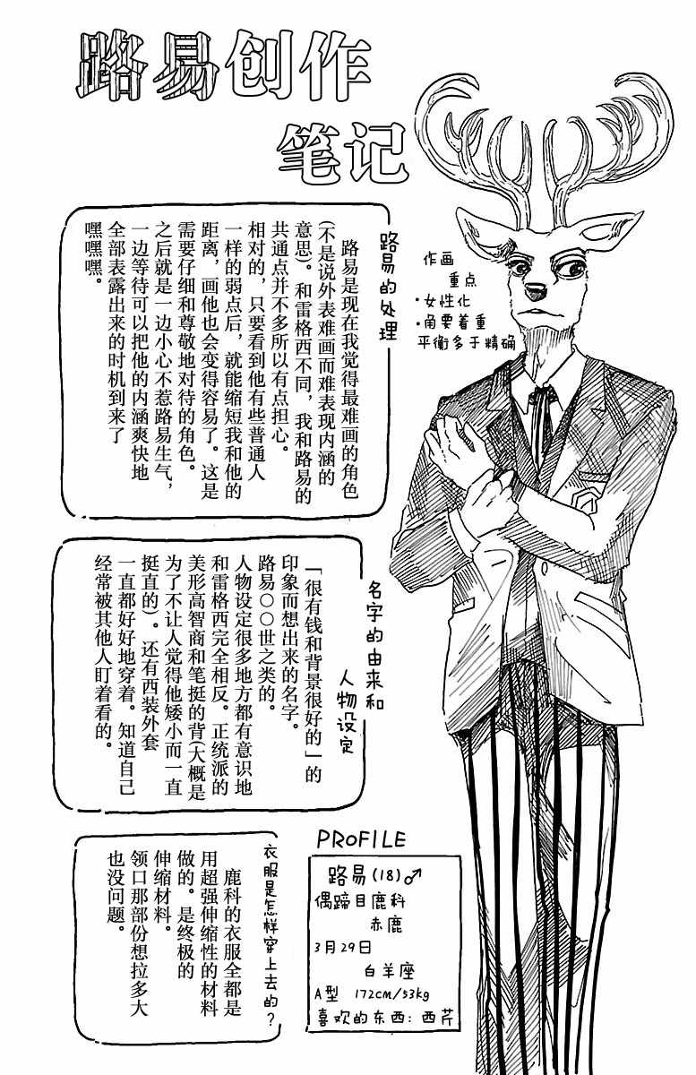 《BEASTARS》漫画最新章节02卷附录免费下拉式在线观看章节第【1】张图片