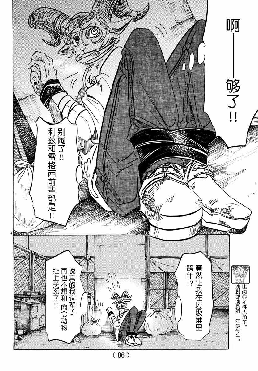 《BEASTARS》漫画最新章节第91话免费下拉式在线观看章节第【4】张图片