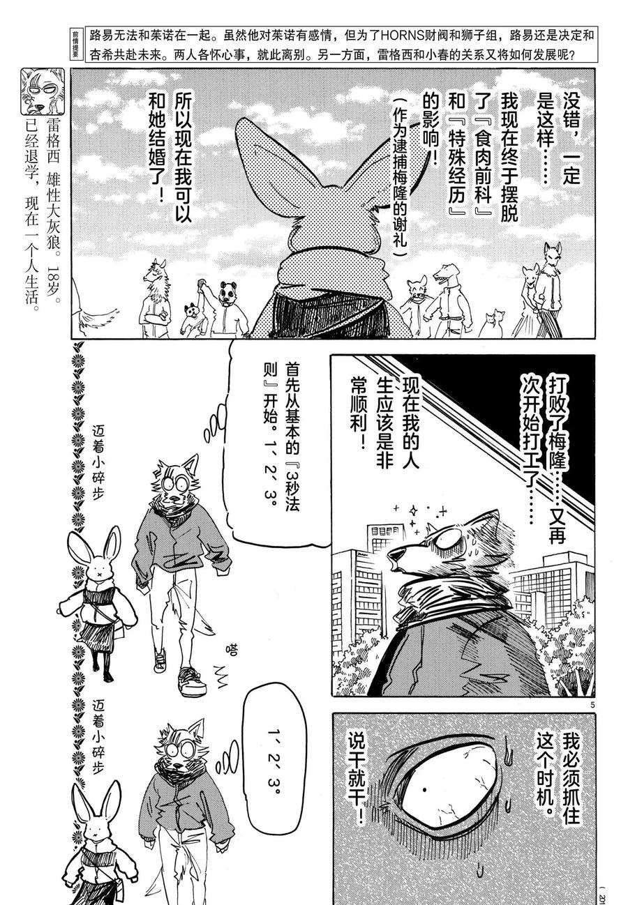 《BEASTARS》漫画最新章节第195话 试看版免费下拉式在线观看章节第【5】张图片