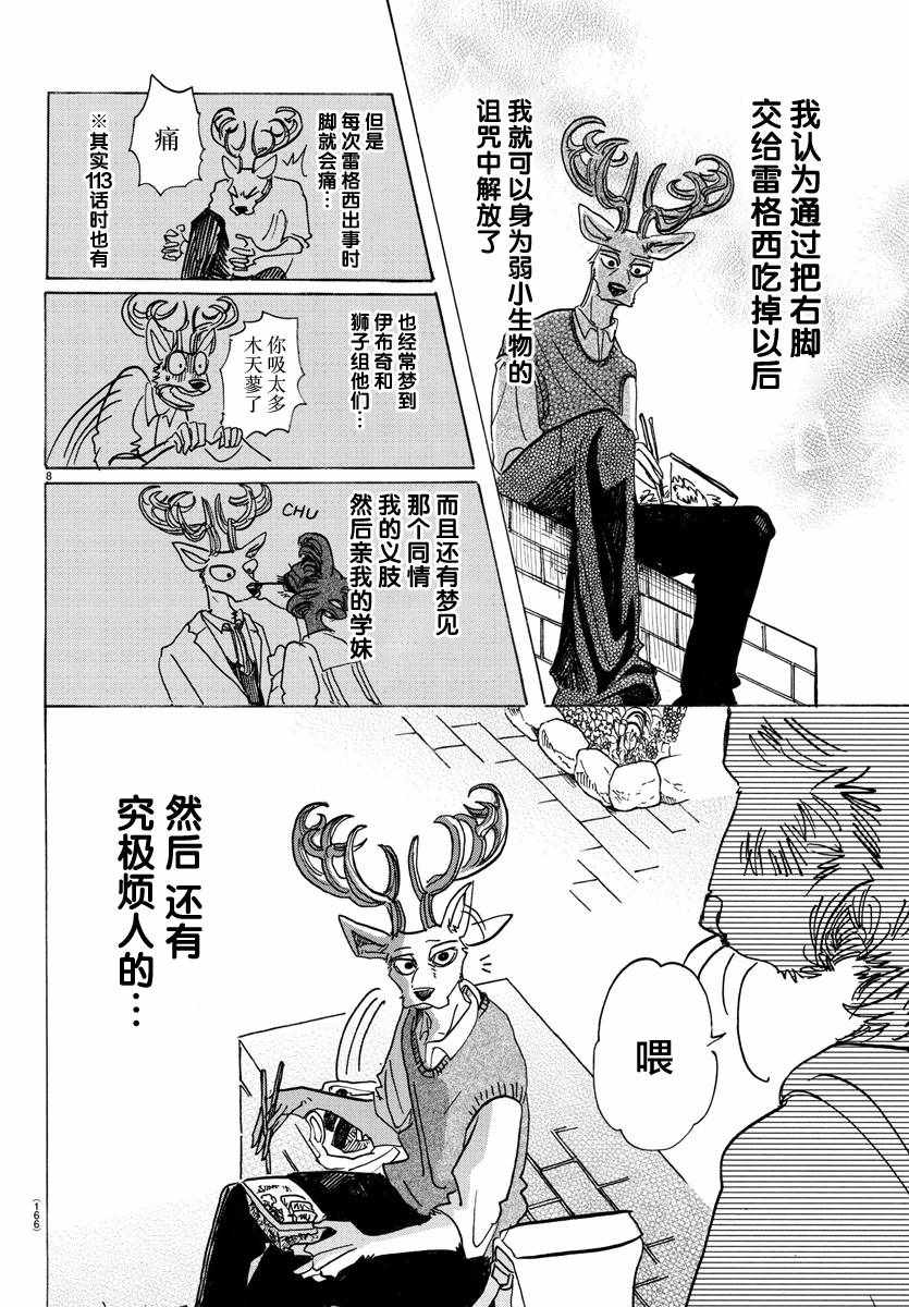 《BEASTARS》漫画最新章节第130话免费下拉式在线观看章节第【8】张图片