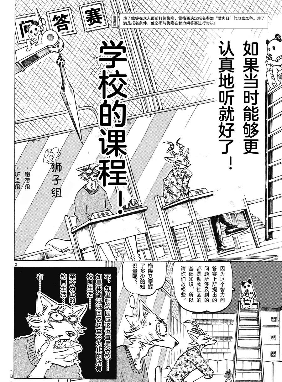 《BEASTARS》漫画最新章节第168话 试看版免费下拉式在线观看章节第【2】张图片