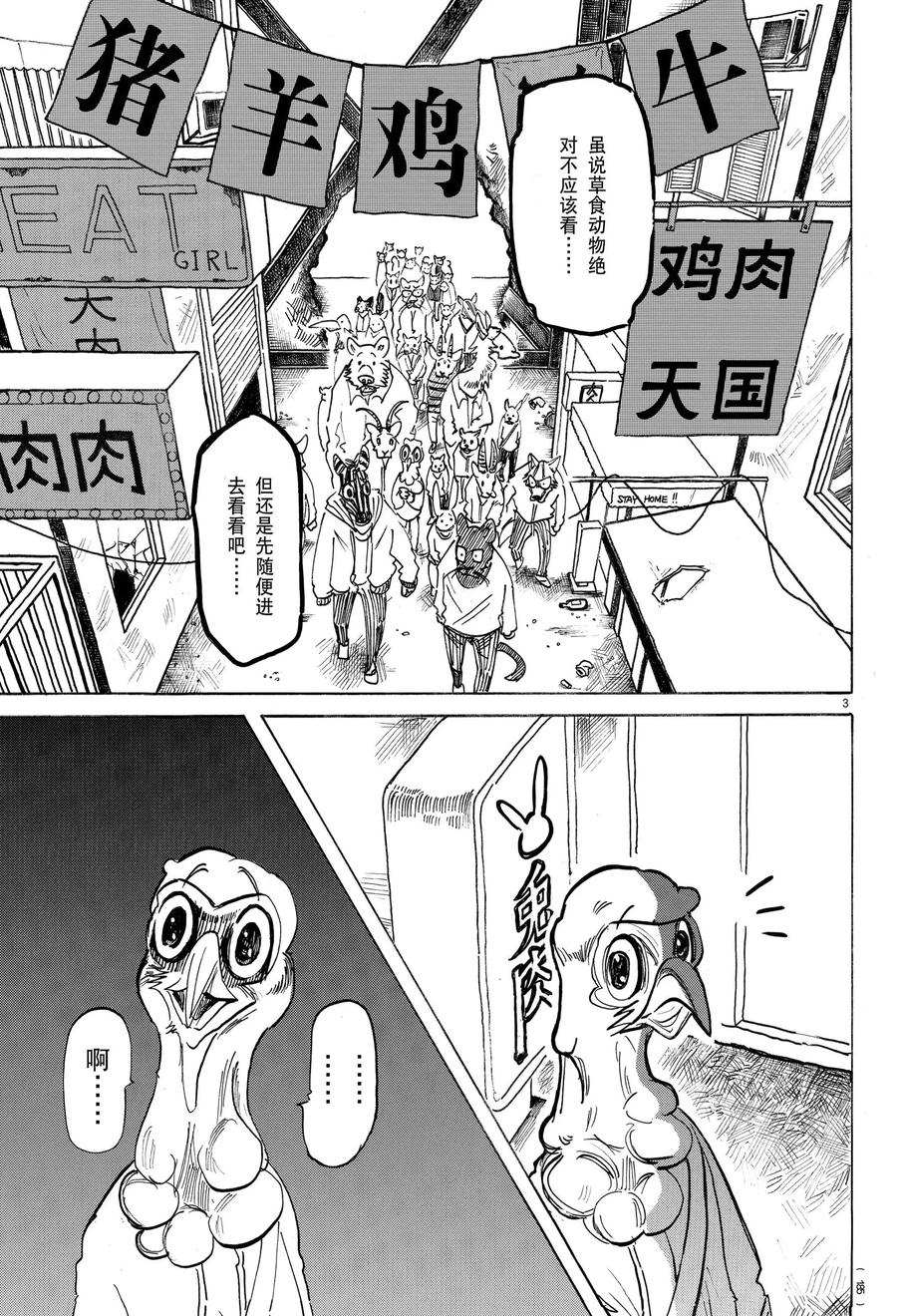 《BEASTARS》漫画最新章节第190话 试看版免费下拉式在线观看章节第【3】张图片