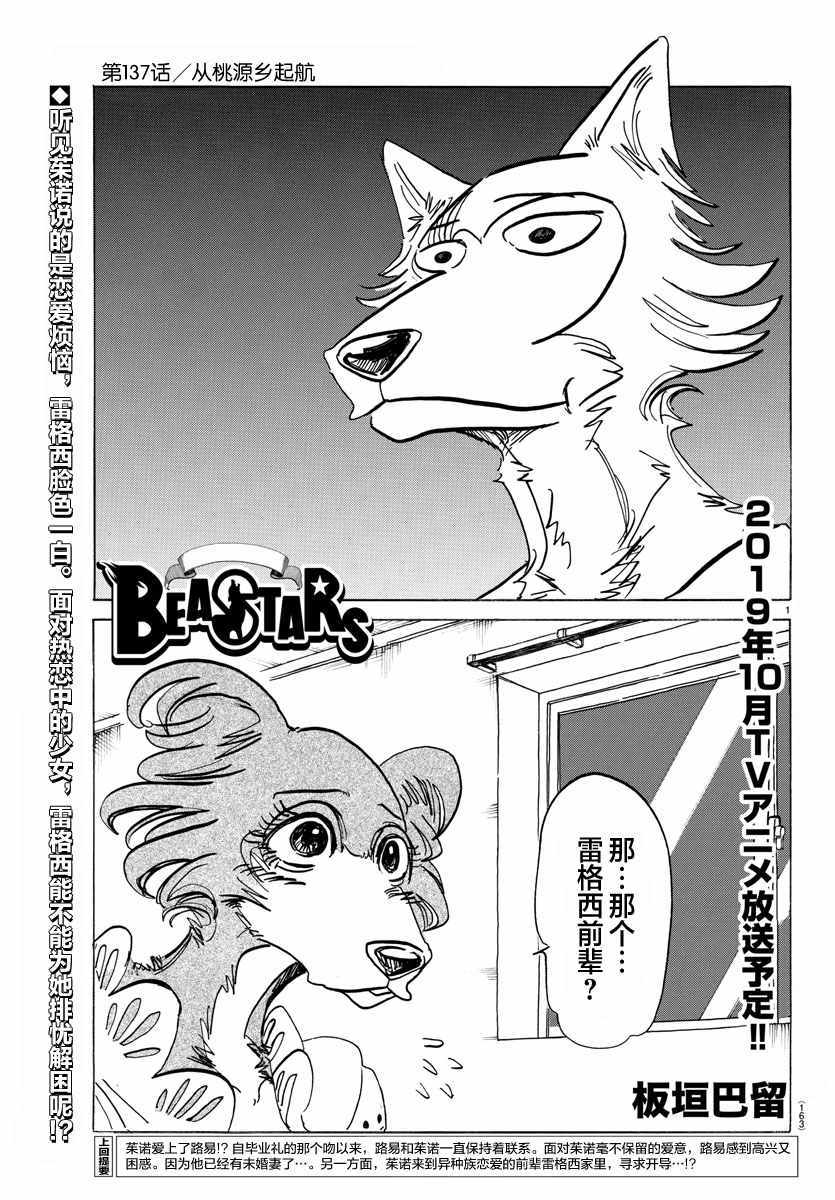 《BEASTARS》漫画最新章节第137话免费下拉式在线观看章节第【1】张图片