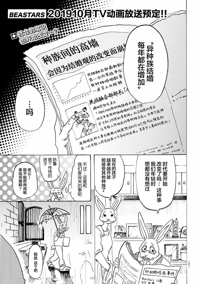 《BEASTARS》漫画最新章节第125话免费下拉式在线观看章节第【1】张图片