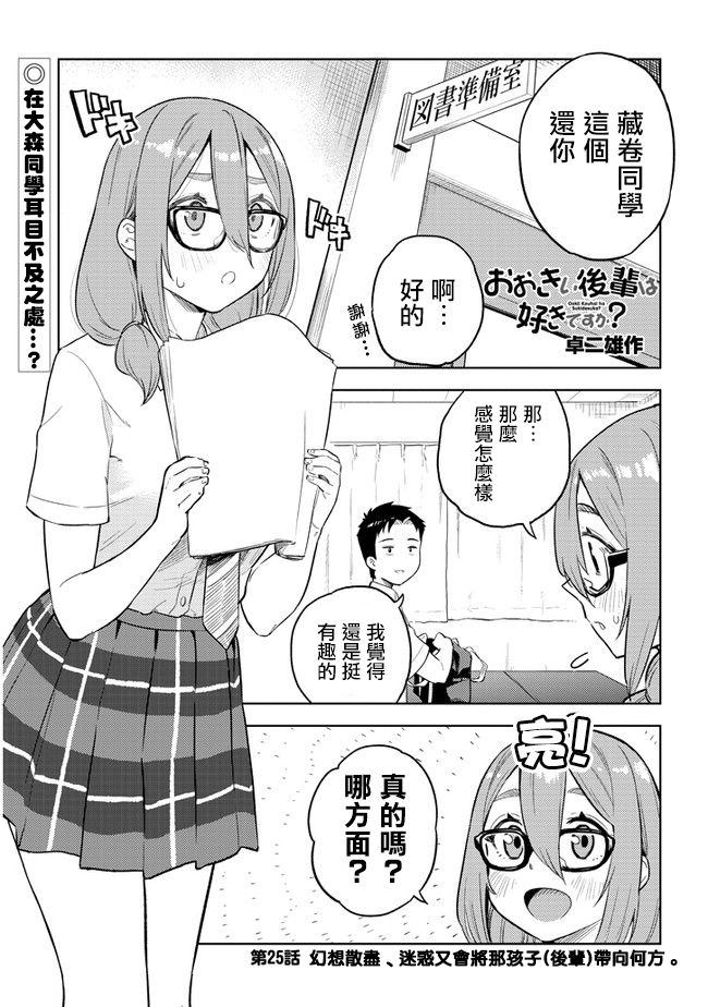 《这样大只的后辈你喜欢吗？》漫画最新章节第25话免费下拉式在线观看章节第【1】张图片