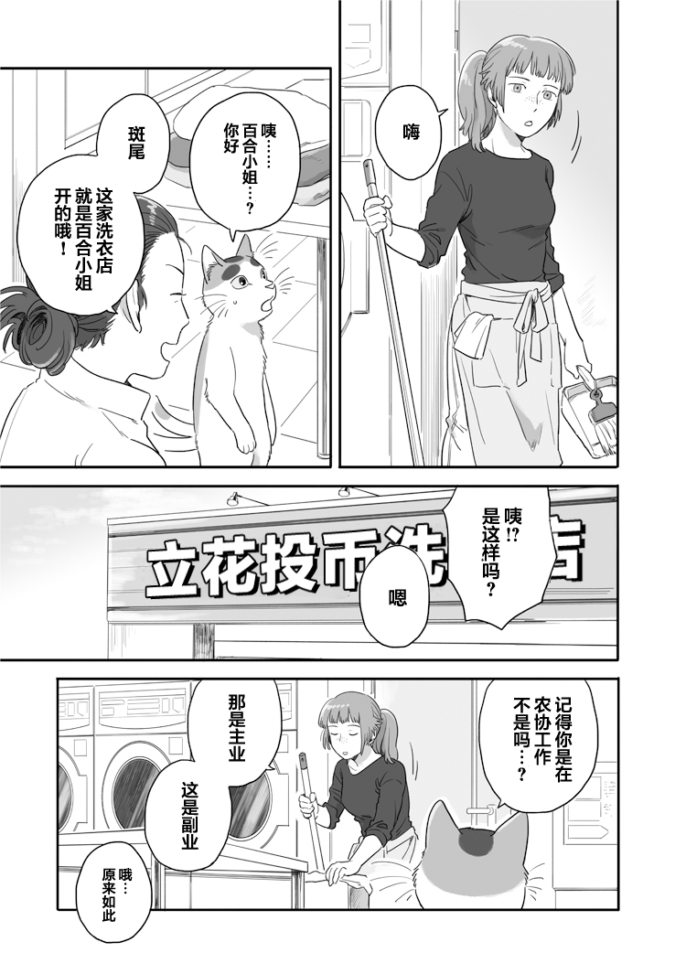 《与妖为邻》漫画最新章节第38话 猫又在洗衣店免费下拉式在线观看章节第【3】张图片