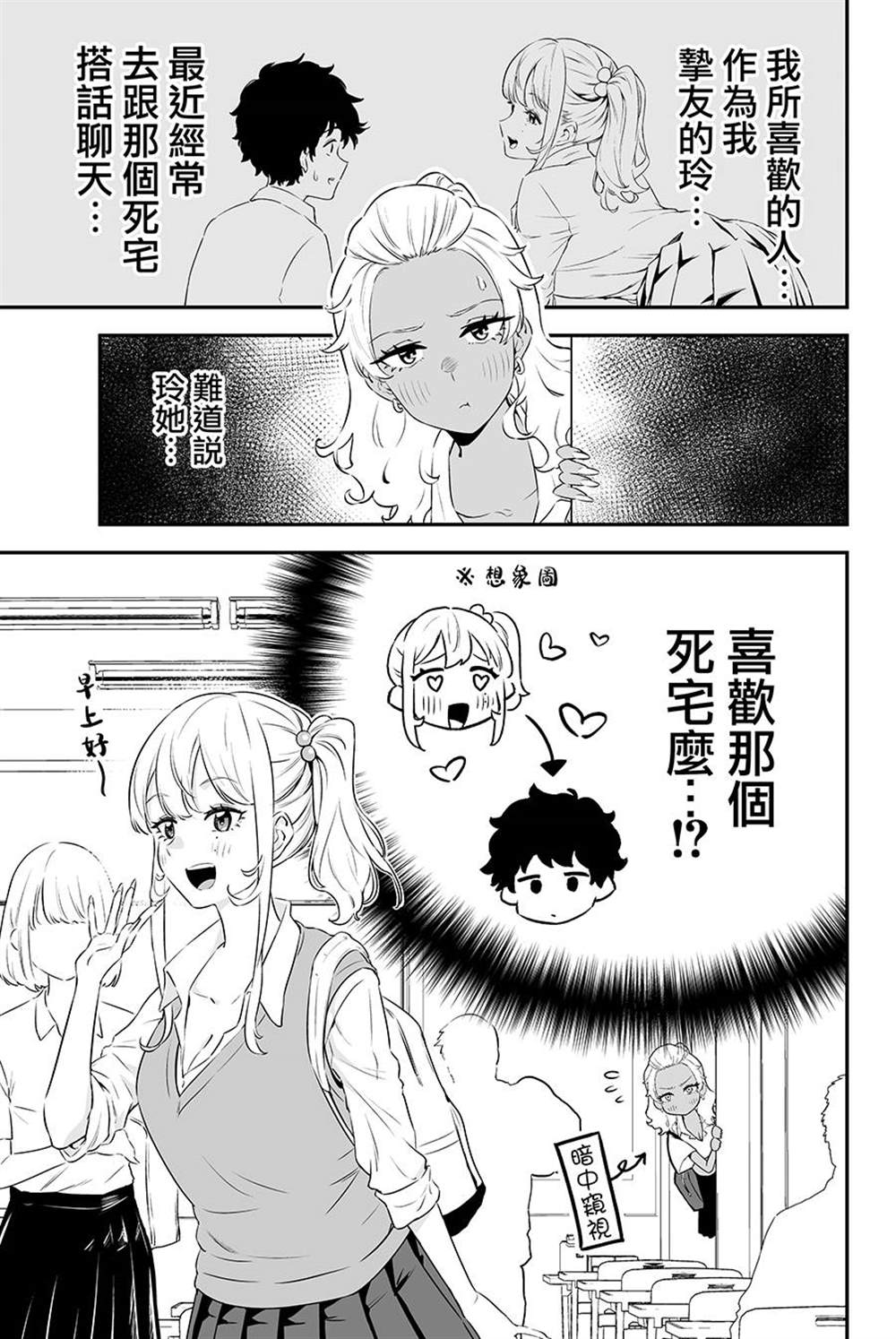 《白辣妹与黑辣妹的诱惑》漫画最新章节第4话免费下拉式在线观看章节第【1】张图片