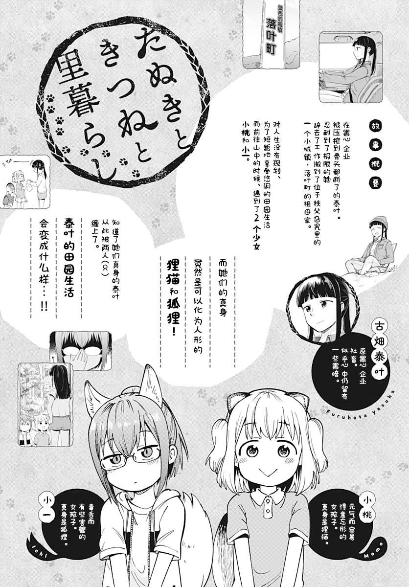 《与貍猫和狐貍的乡村生活》漫画最新章节第13话免费下拉式在线观看章节第【1】张图片