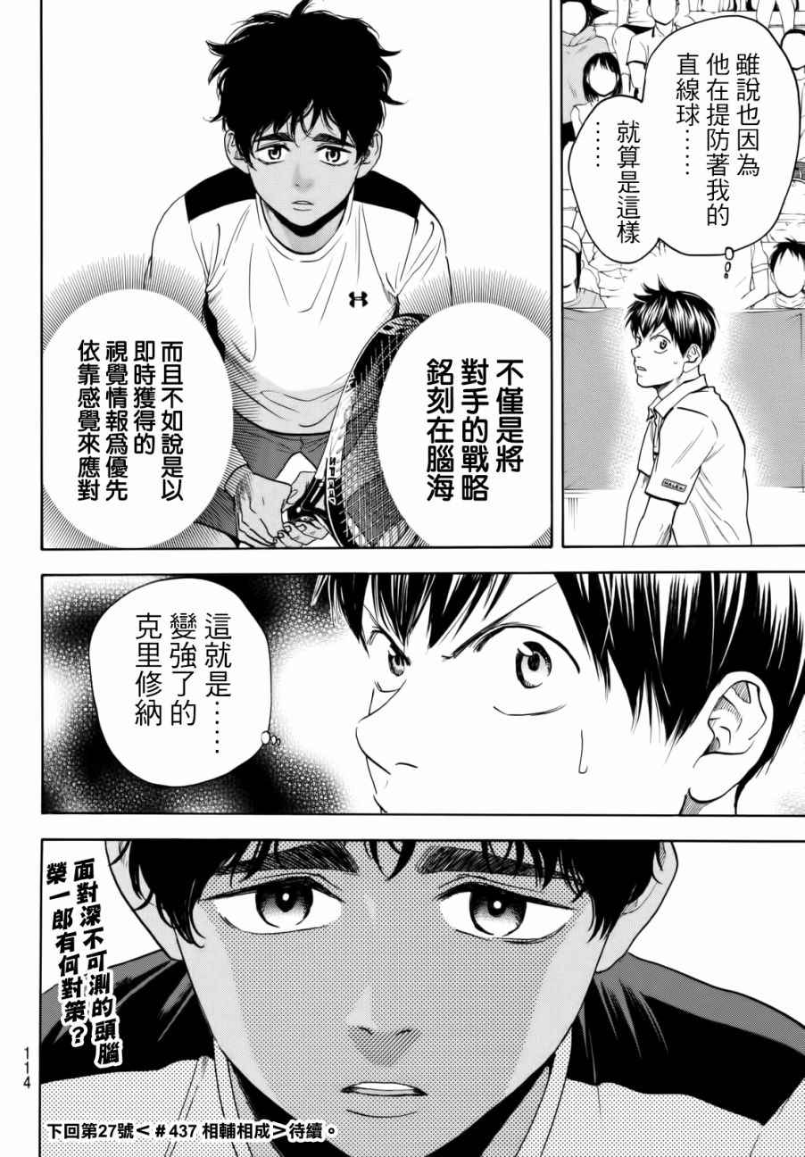 《网球优等生》漫画最新章节第436话免费下拉式在线观看章节第【18】张图片