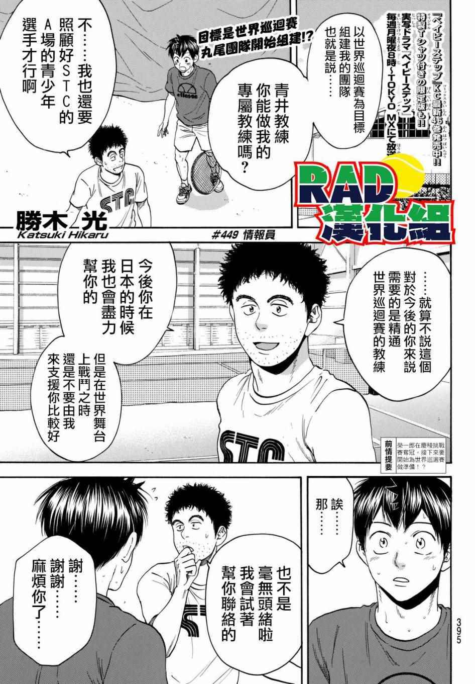 《网球优等生》漫画最新章节第449话免费下拉式在线观看章节第【1】张图片