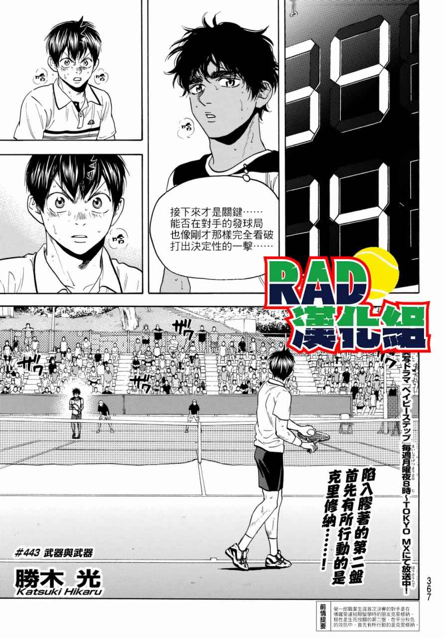 《网球优等生》漫画最新章节第443话免费下拉式在线观看章节第【1】张图片