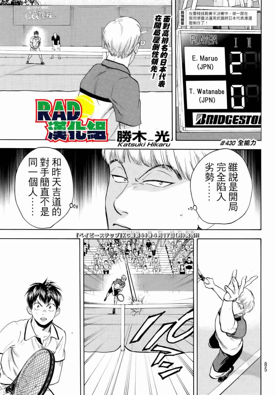 《网球优等生》漫画最新章节第430话免费下拉式在线观看章节第【1】张图片