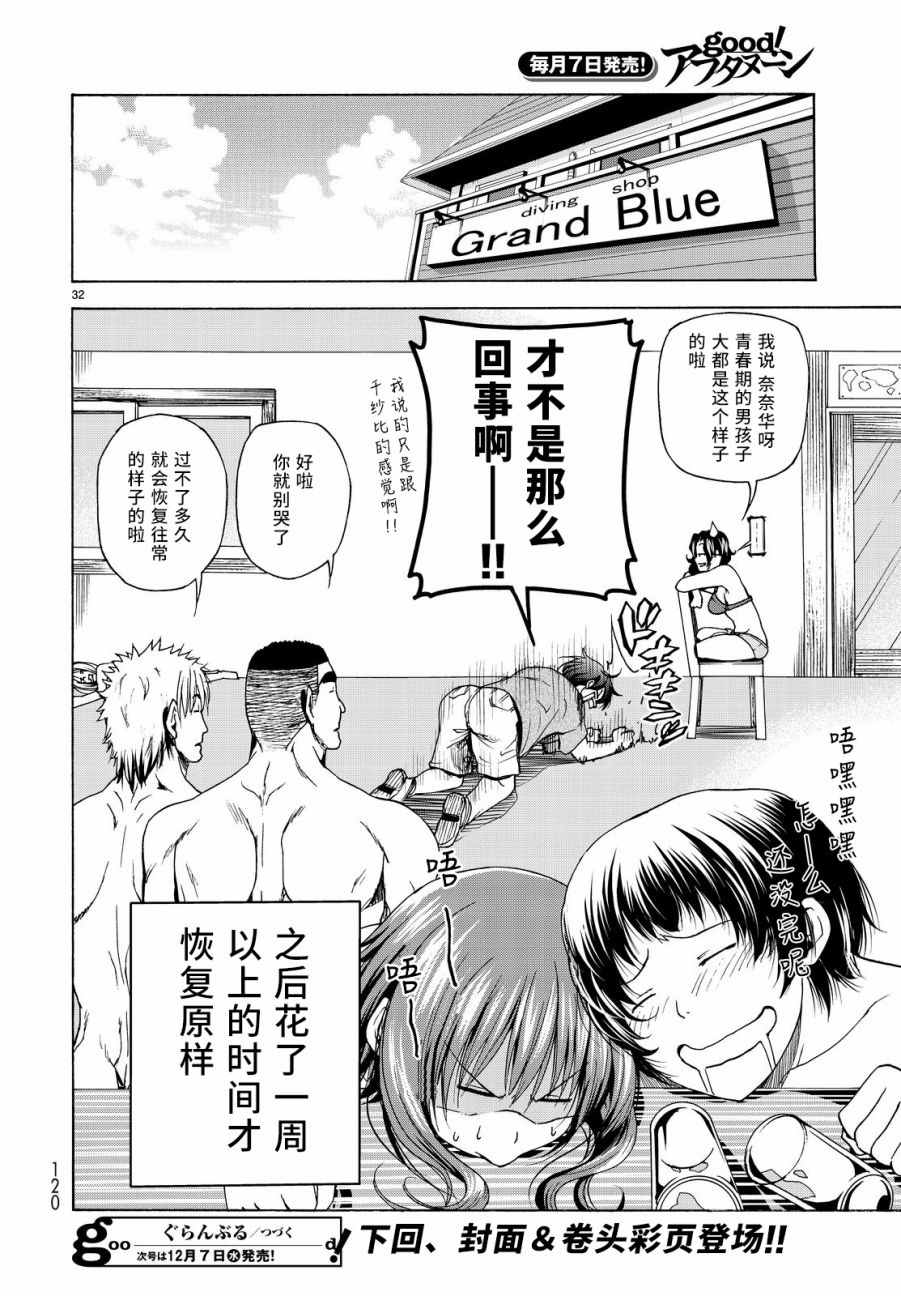 《GrandBlue》漫画最新章节第29话 印象游戏免费下拉式在线观看章节第【32】张图片