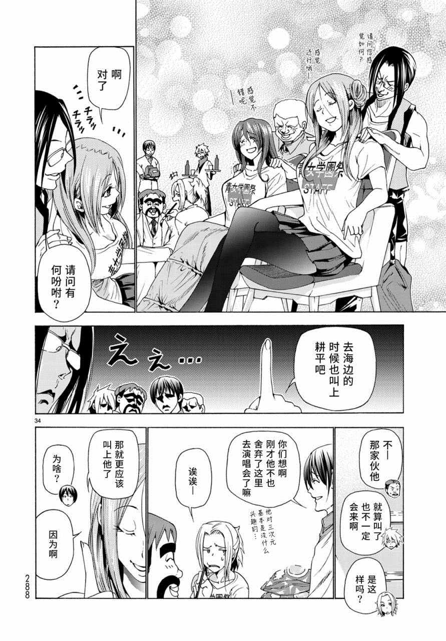 《GrandBlue》漫画最新章节第25话 再访女子大免费下拉式在线观看章节第【34】张图片