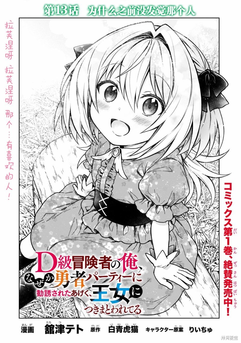 《身为D级冒险者的我，不知为何被勇者队伍劝诱，甚至被王女缠上了》漫画最新章节第13话免费下拉式在线观看章节第【1】张图片
