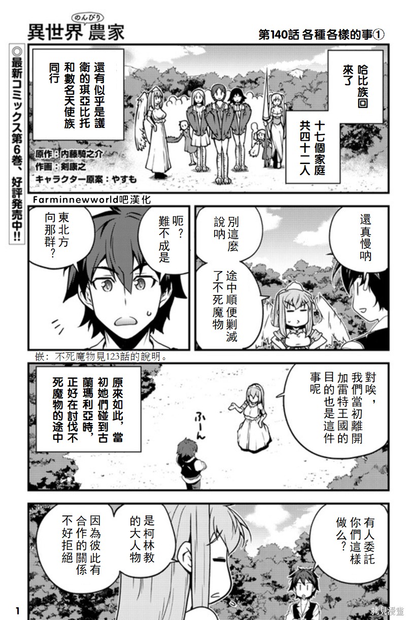 《异世界悠闲农家》漫画最新章节第140话免费下拉式在线观看章节第【1】张图片