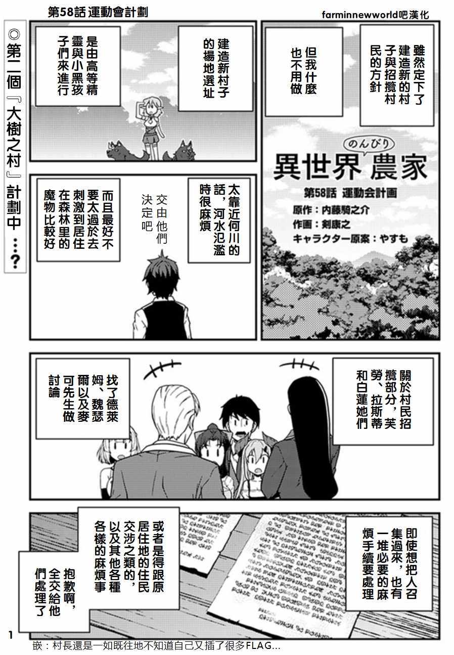 《异世界悠闲农家》漫画最新章节第58话免费下拉式在线观看章节第【1】张图片