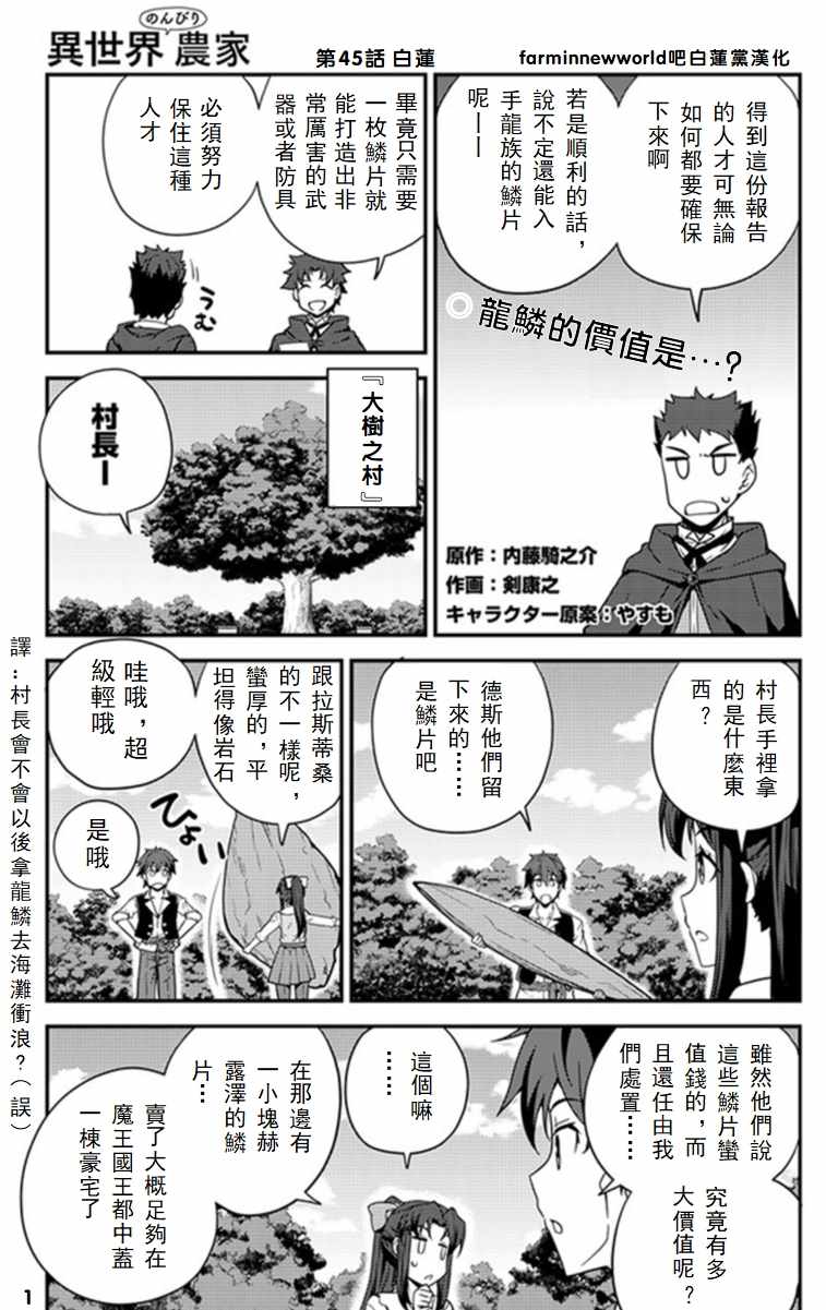 《异世界悠闲农家》漫画最新章节第45话免费下拉式在线观看章节第【1】张图片