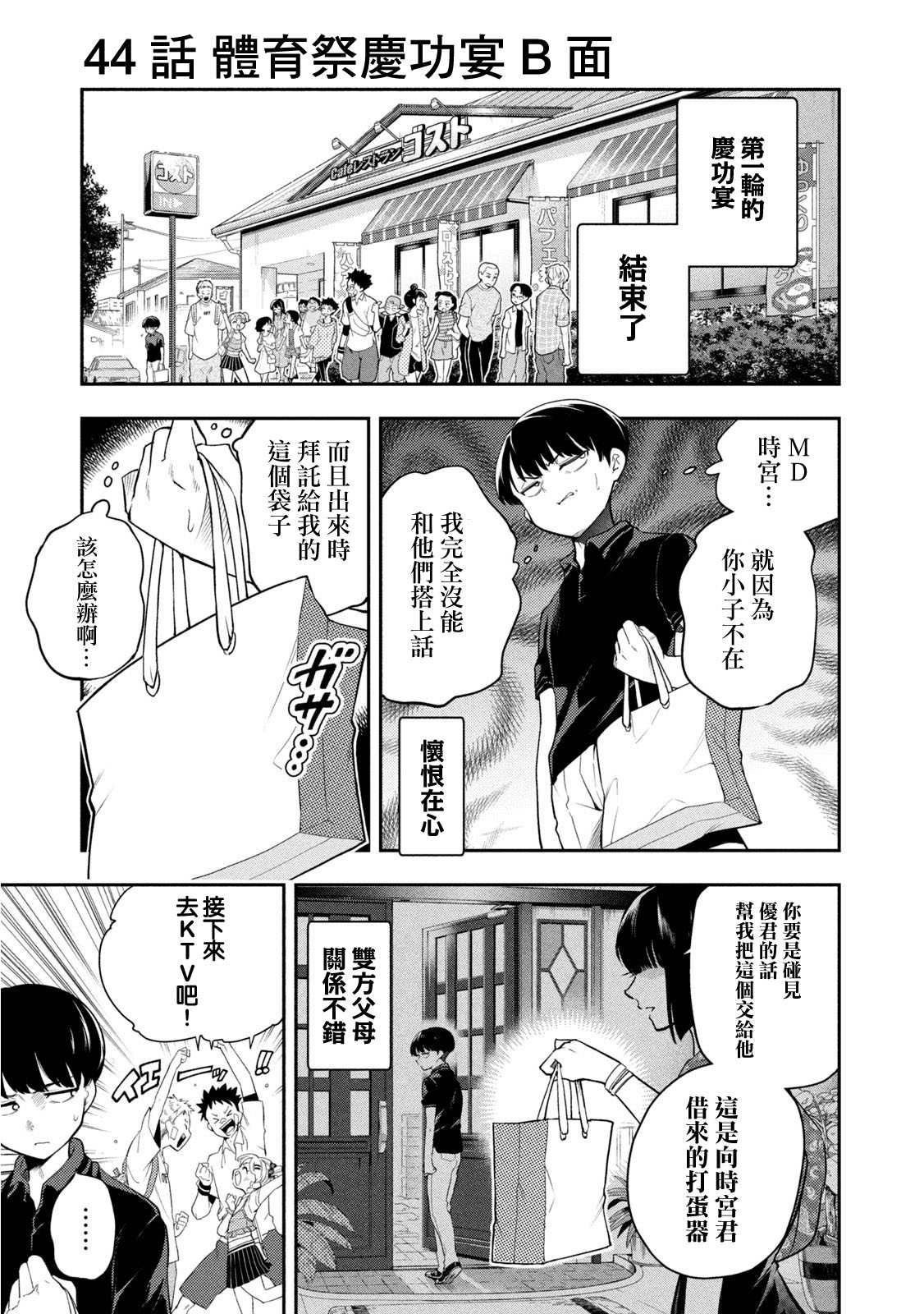《佐伯同学睡著了》漫画最新章节第44话 体育祭庆功宴B面免费下拉式在线观看章节第【1】张图片