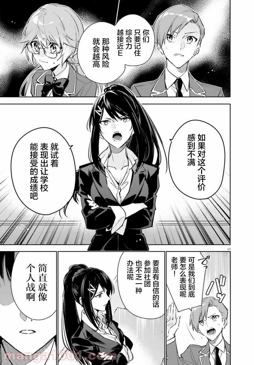 《欢迎来到实力至上主义的教室 2年级篇》漫画最新章节第1话免费下拉式在线观看章节第【22】张图片