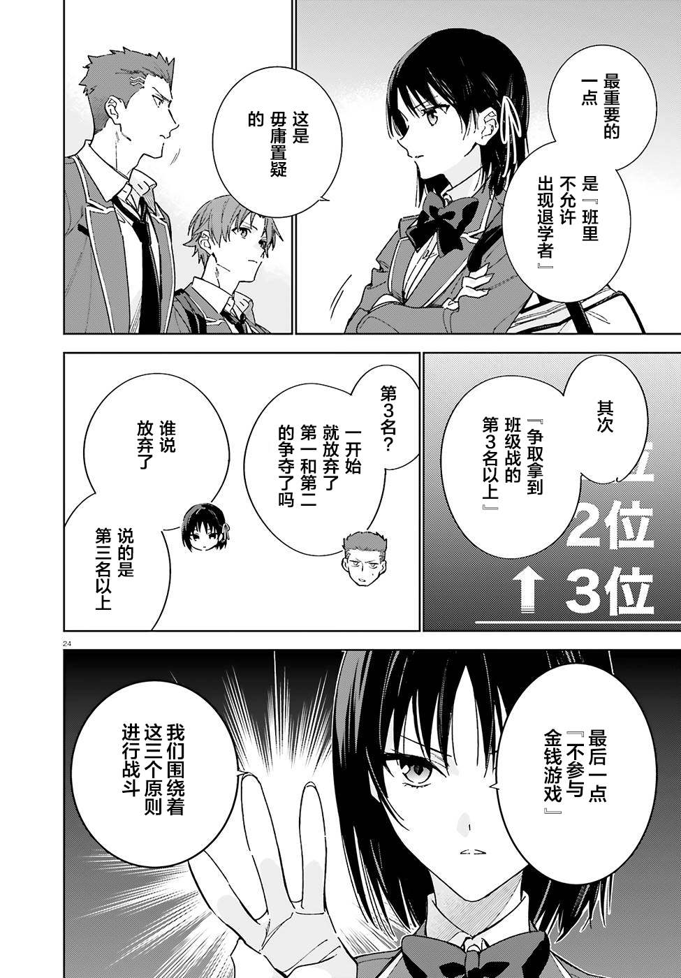 《欢迎来到实力至上主义的教室 2年级篇》漫画最新章节第4话免费下拉式在线观看章节第【24】张图片