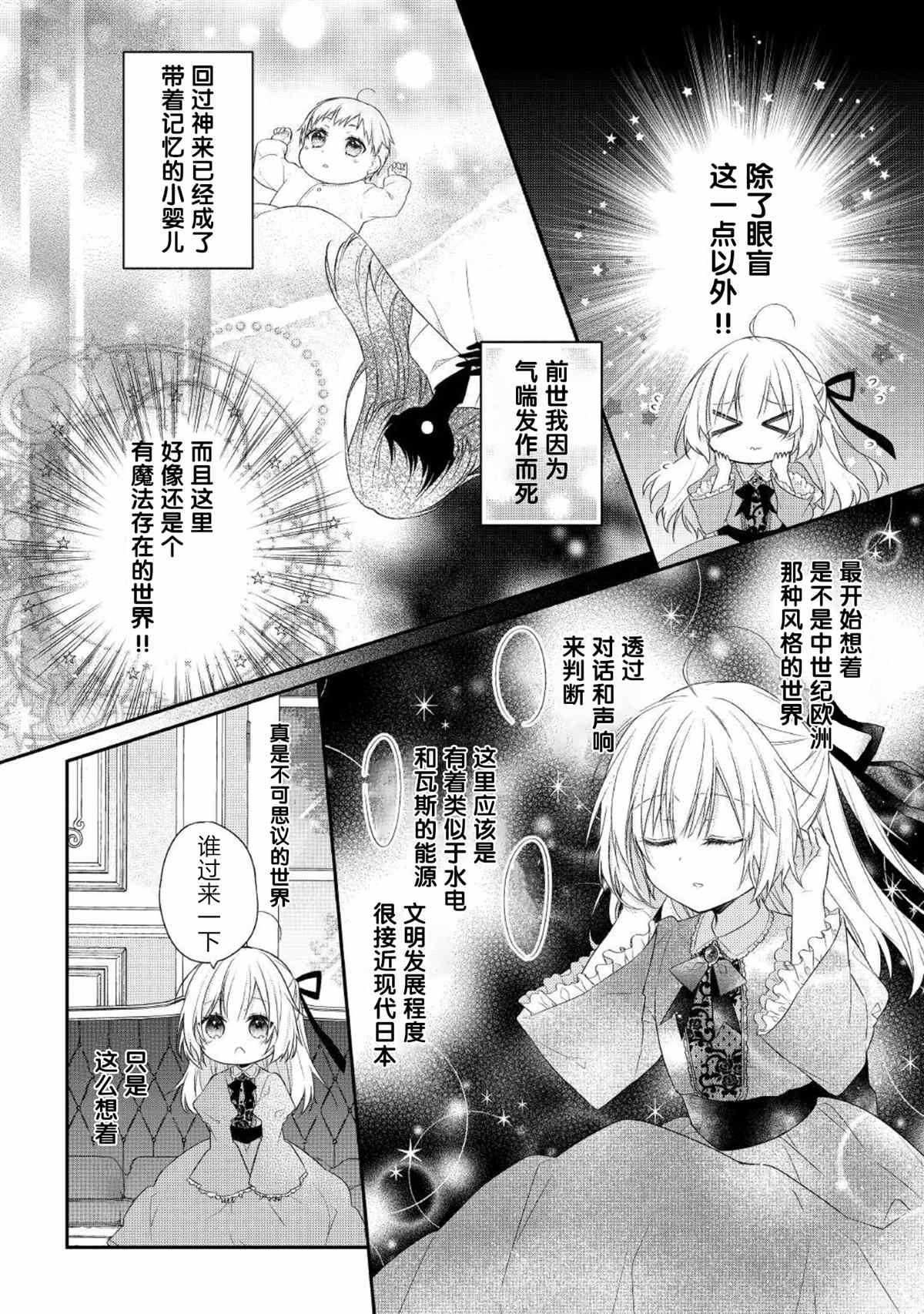 《盲眼的公爵千金之转生后的生活》漫画最新章节第1话免费下拉式在线观看章节第【4】张图片