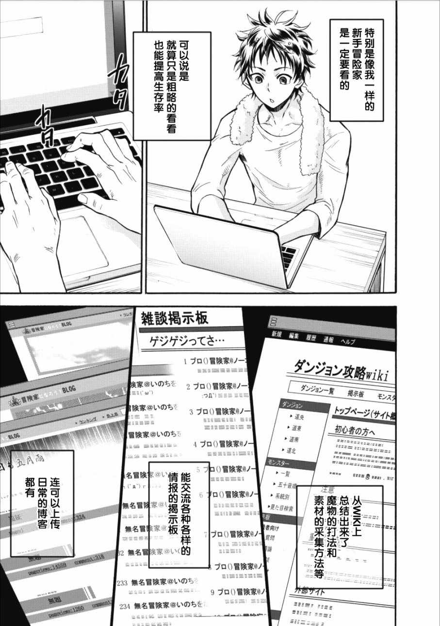 《成为冒险家吧！ ～用技能面板攻略地下城～》漫画最新章节第2话免费下拉式在线观看章节第【4】张图片