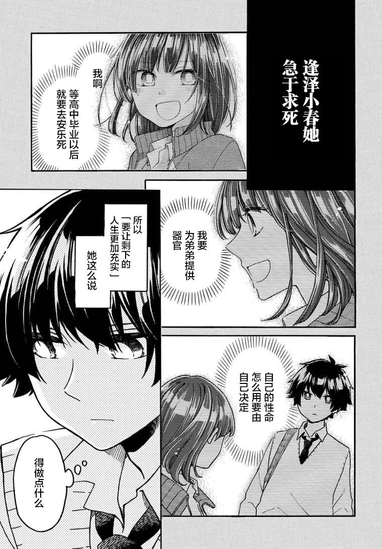 《逢泽小春赶著去死》漫画最新章节第3话免费下拉式在线观看章节第【5】张图片