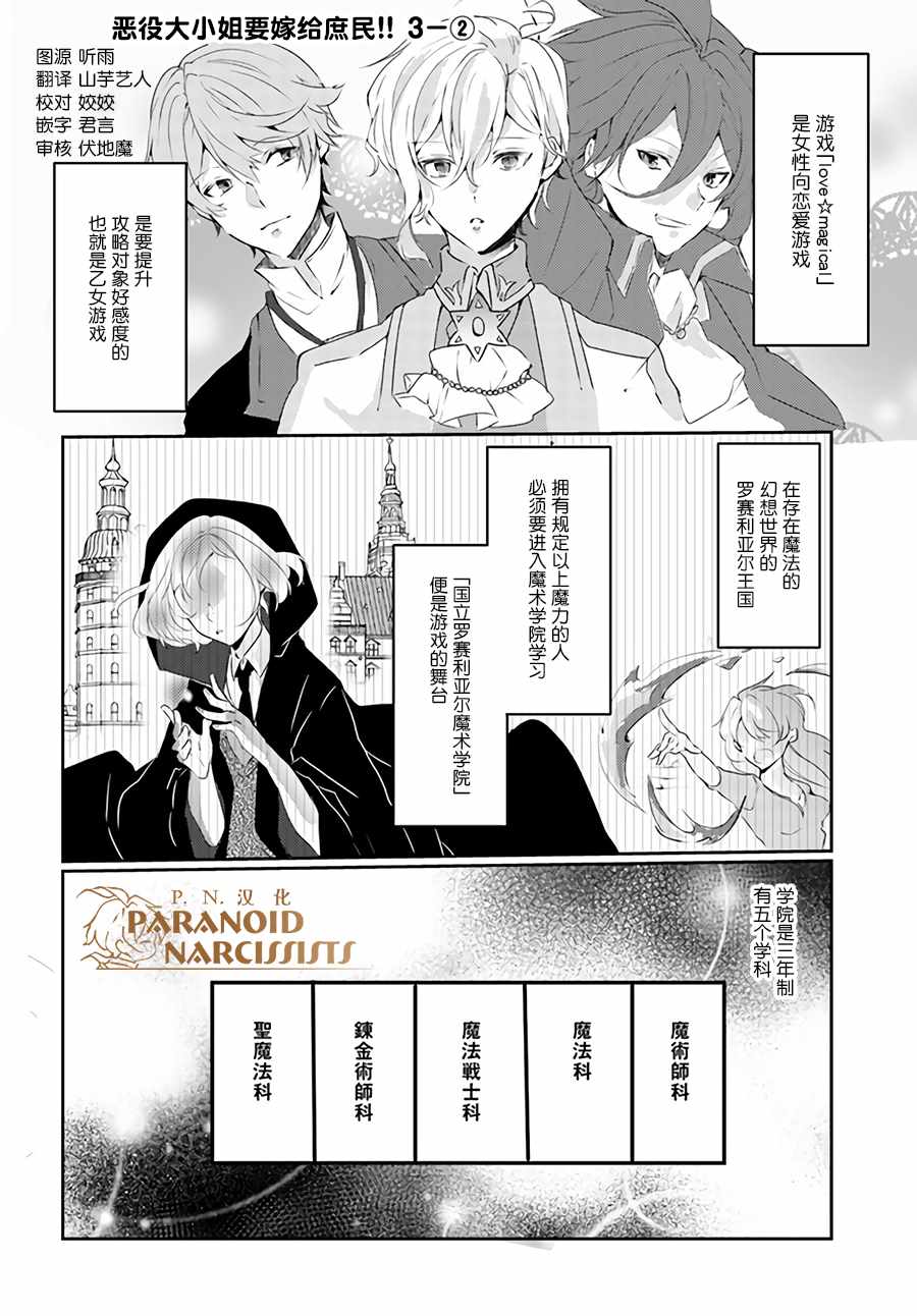 《恶役大小姐要嫁给庶民！！》漫画最新章节第2话免费下拉式在线观看章节第【1】张图片