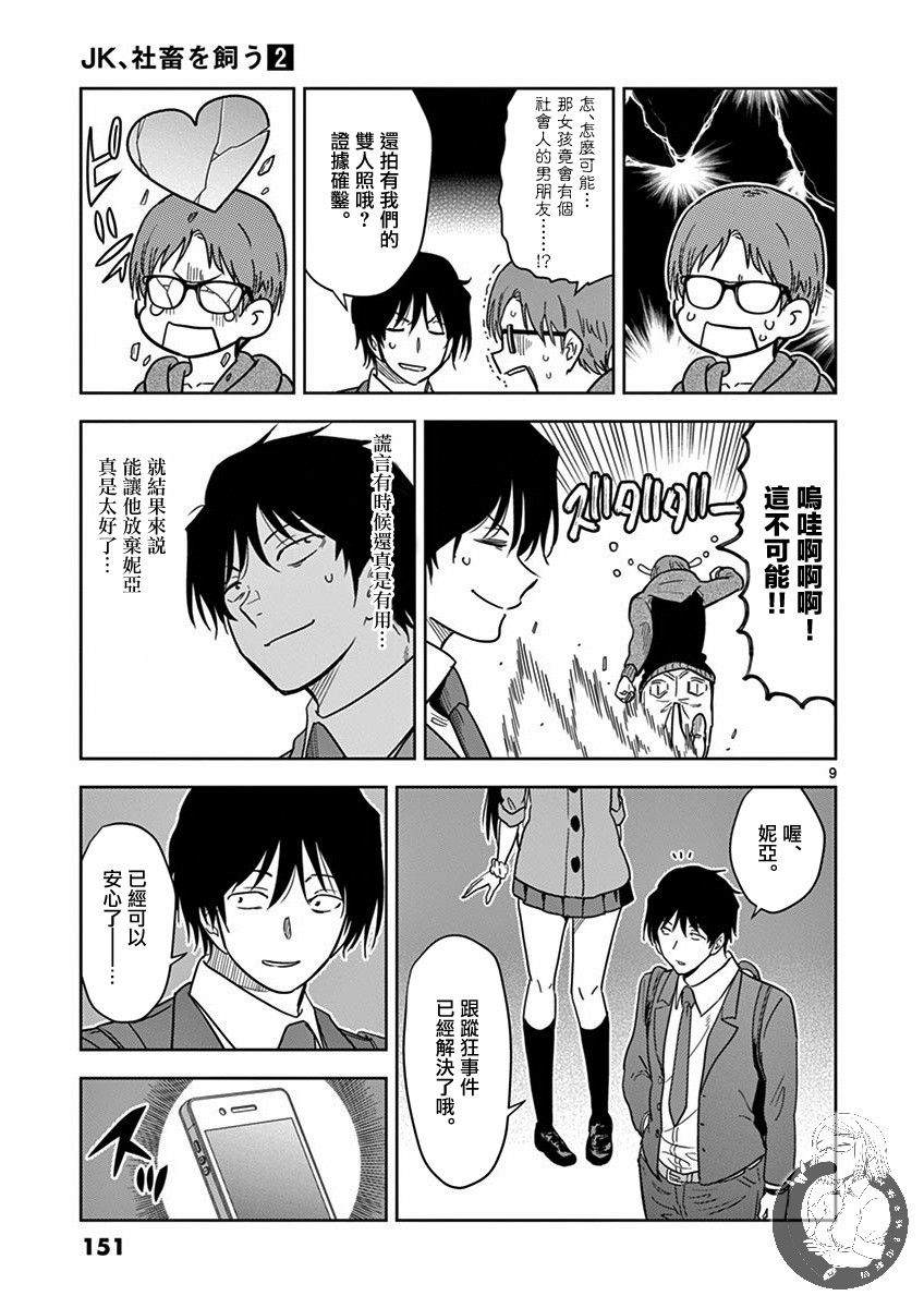 《JK饲养社畜》漫画最新章节第22话 护卫犬免费下拉式在线观看章节第【10】张图片