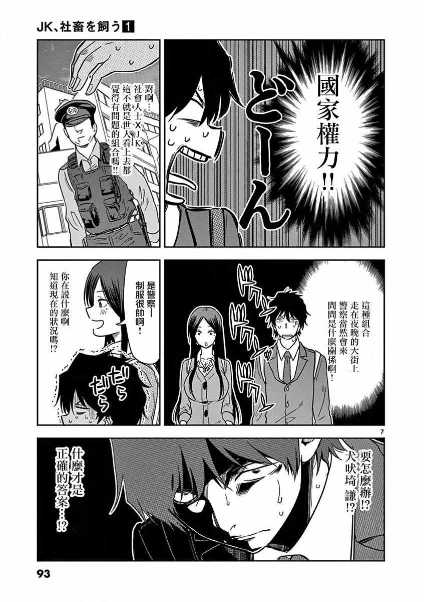 《JK饲养社畜》漫画最新章节第6话免费下拉式在线观看章节第【7】张图片