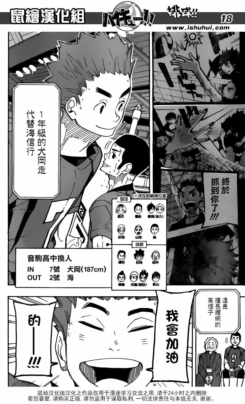 《排球少年!!》漫画最新章节第315话免费下拉式在线观看章节第【17】张图片