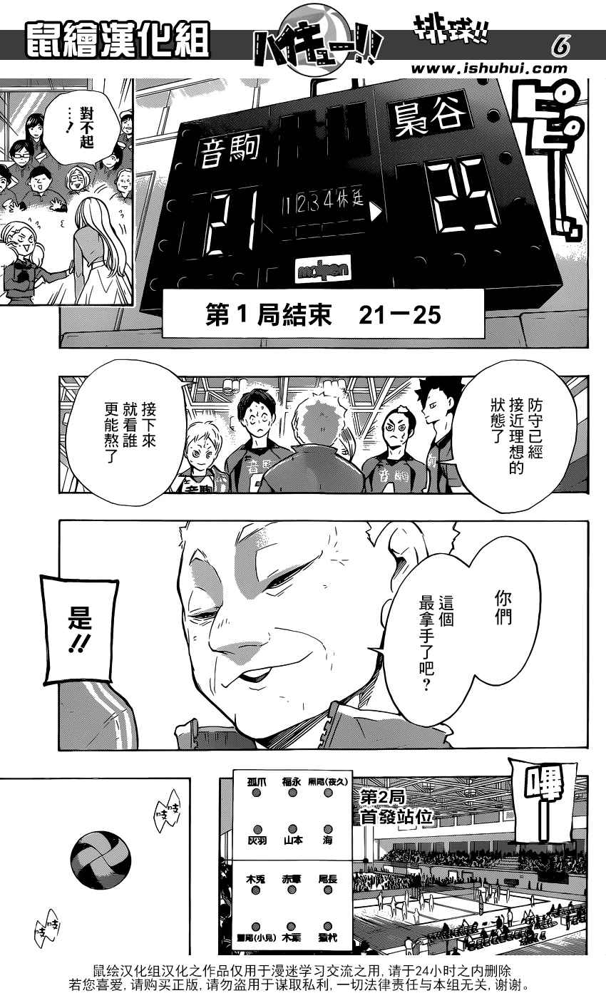 《排球少年!!》漫画最新章节第194话免费下拉式在线观看章节第【6】张图片