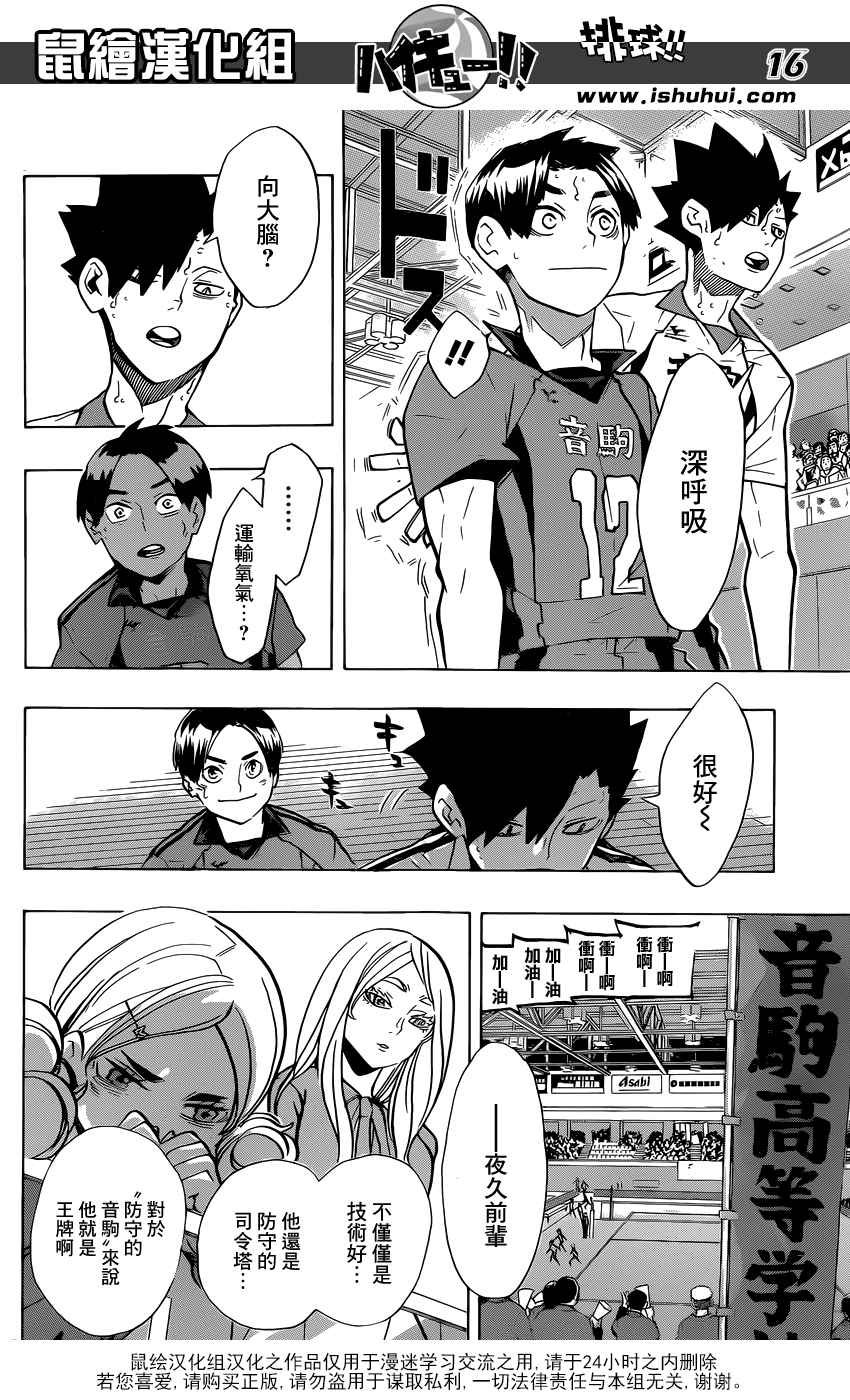 《排球少年!!》漫画最新章节第199话免费下拉式在线观看章节第【16】张图片