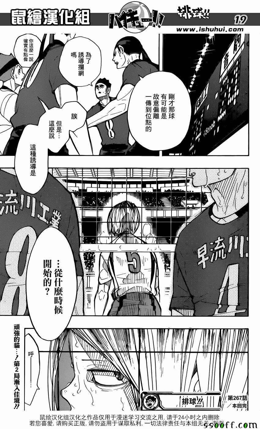 《排球少年!!》漫画最新章节第267话免费下拉式在线观看章节第【19】张图片