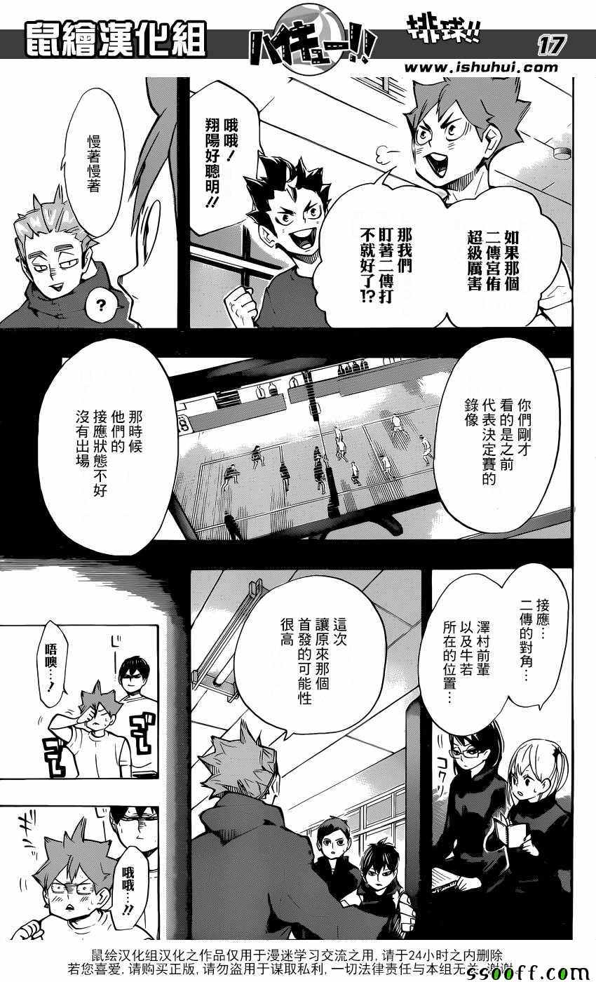 《排球少年!!》漫画最新章节第247话免费下拉式在线观看章节第【15】张图片