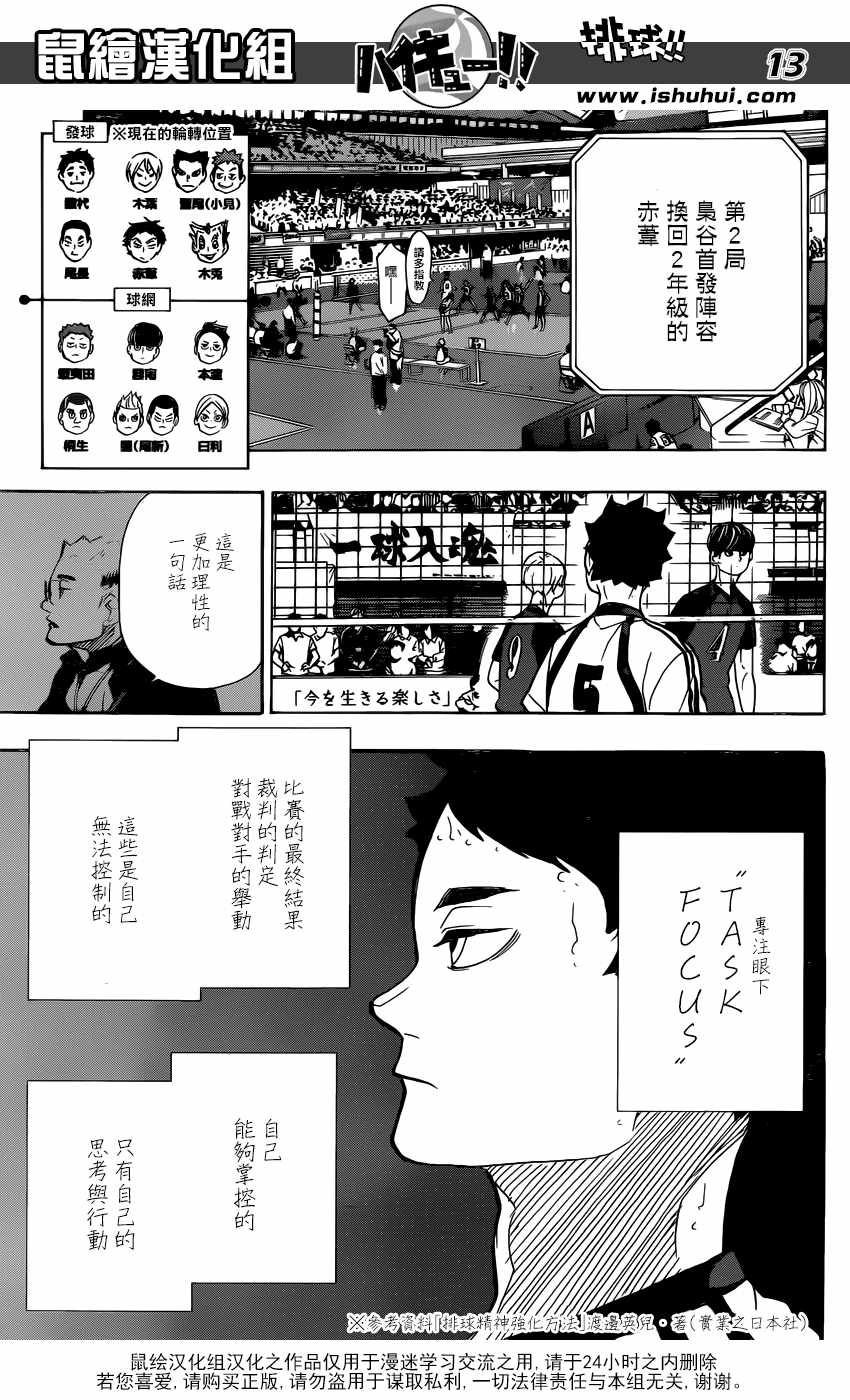 《排球少年!!》漫画最新章节第333话免费下拉式在线观看章节第【13】张图片