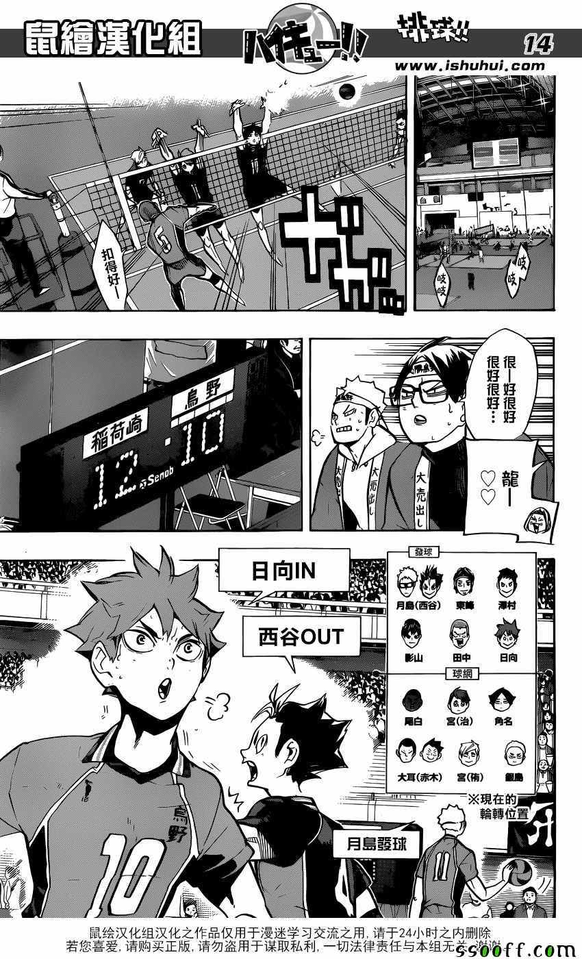 《排球少年!!》漫画最新章节第254话免费下拉式在线观看章节第【14】张图片