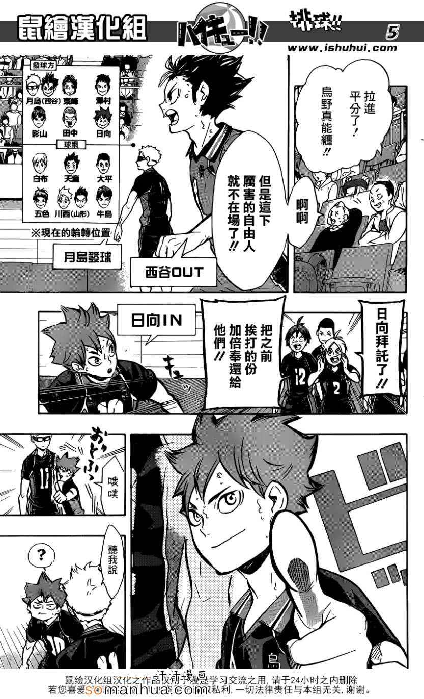 《排球少年!!》漫画最新章节第161话免费下拉式在线观看章节第【6】张图片