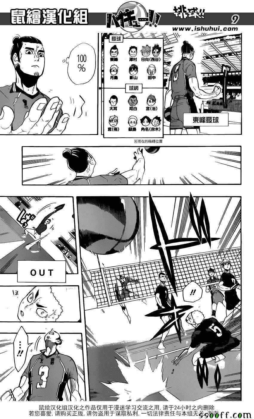 《排球少年!!》漫画最新章节第280话免费下拉式在线观看章节第【9】张图片