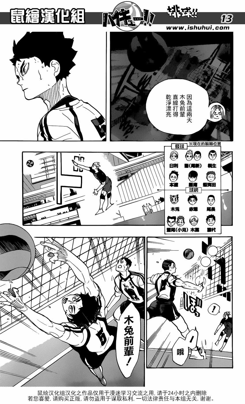 《排球少年!!》漫画最新章节第330话免费下拉式在线观看章节第【13】张图片