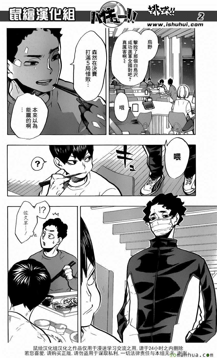 《排球少年!!》漫画最新章节第215话免费下拉式在线观看章节第【2】张图片