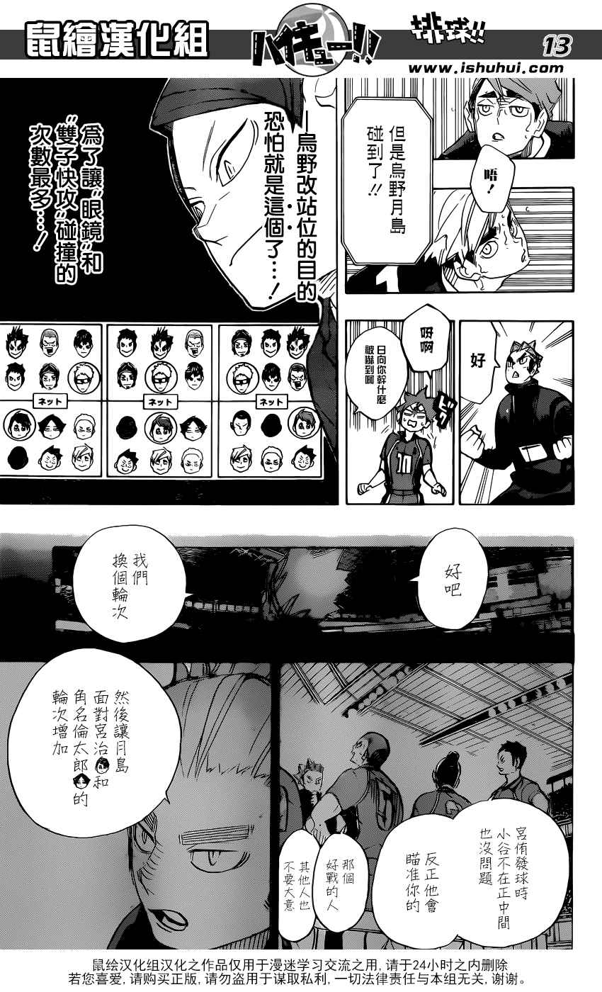 《排球少年!!》漫画最新章节第276话免费下拉式在线观看章节第【13】张图片