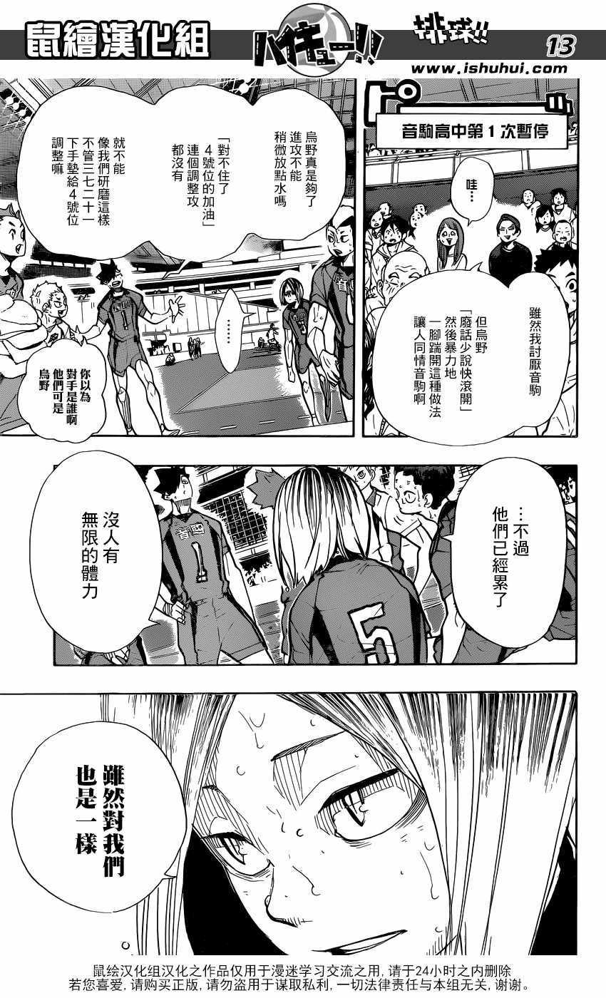 《排球少年!!》漫画最新章节第308话免费下拉式在线观看章节第【12】张图片