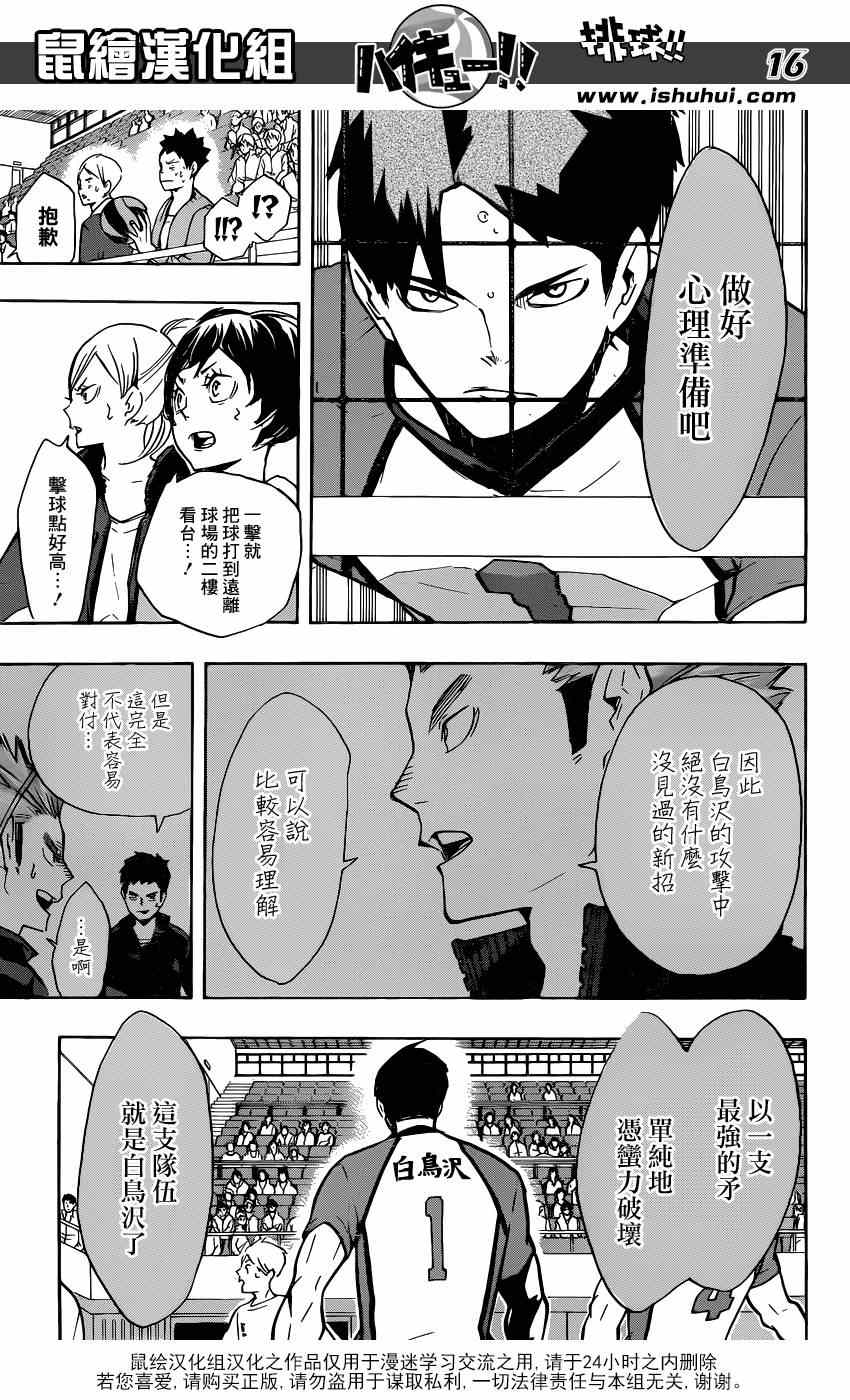 《排球少年!!》漫画最新章节第150话免费下拉式在线观看章节第【15】张图片