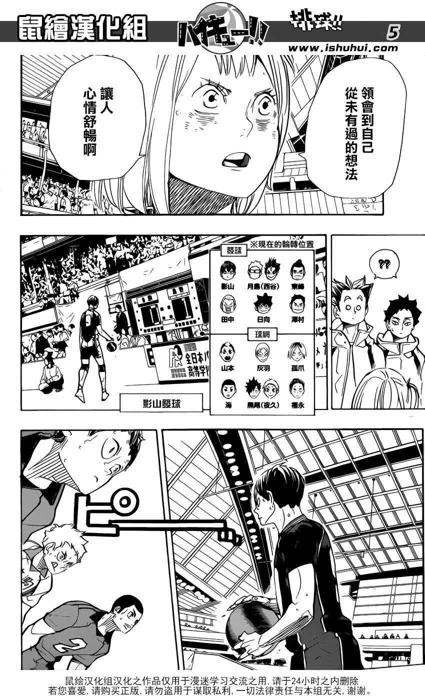 《排球少年!!》漫画最新章节第306话免费下拉式在线观看章节第【6】张图片