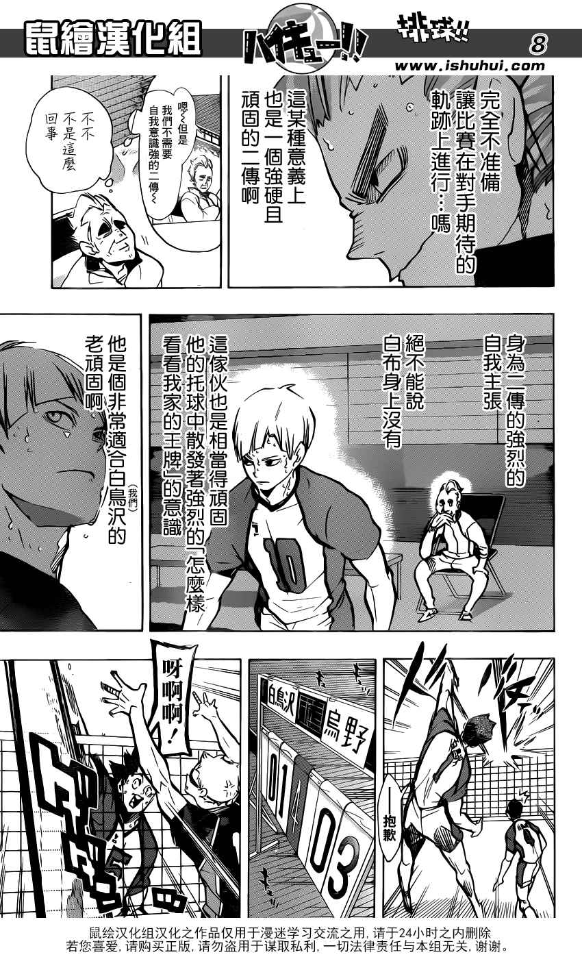 《排球少年!!》漫画最新章节第167话免费下拉式在线观看章节第【8】张图片