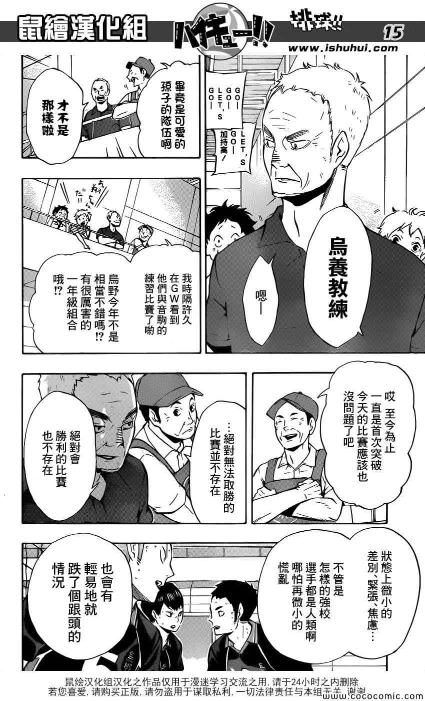 《排球少年!!》漫画最新章节第99话免费下拉式在线观看章节第【15】张图片